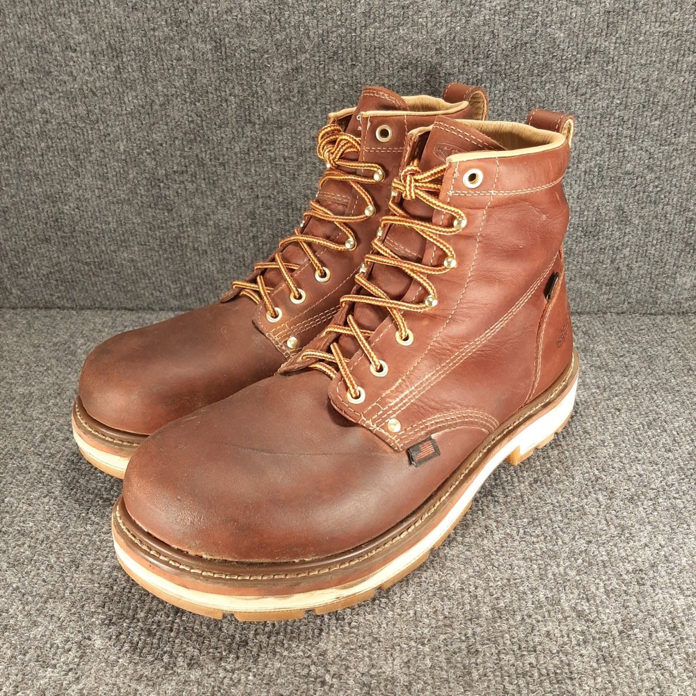 KEEN Cincinnati 6" Work Boots Men 12EE Wide Leather Soft Toe EH Waterproof USA